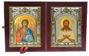 Складень Ангел Хранитель и Алексий (Алексей) человек Божий