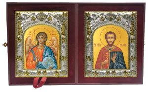 Складень Ангел Хранитель и Валерий Мелитинский мученик