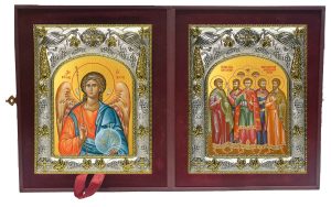 Складень Ангел Хранитель и Собор мучеников Кесарийских