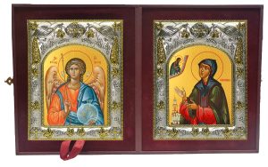 Складень Ангел Хранитель и Евфросиния Суздальская благоверная княгиня, преподобная