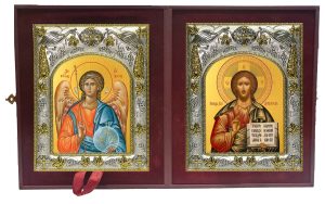 Складень Ангел Хранитель и Господь Вседержитель