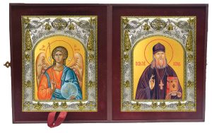 Складень Ангел Хранитель и Всеволод Потеминский, пресвитер