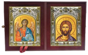 Складень Ангел Хранитель и Господь Вседержитель