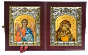 Складень Ангел Хранитель и Корсунская икона Божией Матери