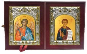 Складень Ангел Хранитель и Фома апостол