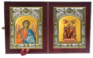 Складень Ангел Хранитель и Державная икона Божией Матери