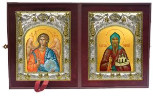 Складень Ангел Хранитель и Олег Брянский, благоверный князь