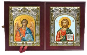 Складень Ангел Хранитель и Господь Вседержитель