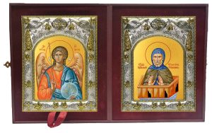 Складень Ангел Хранитель и Симеон (Семен) Столпник преподобный