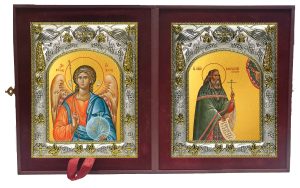 Складень Ангел Хранитель и Константин Богородский священномученик