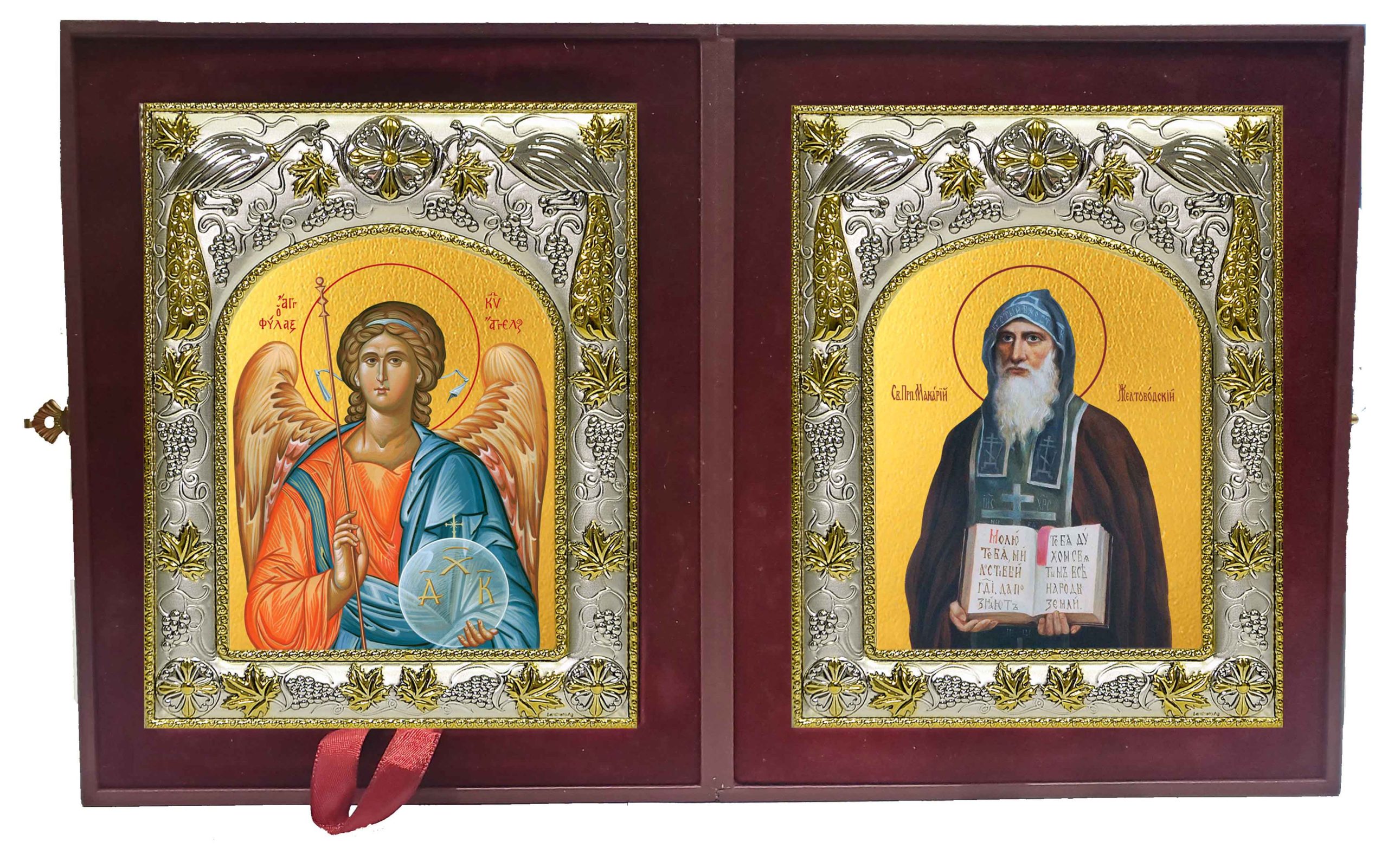 Складень Ангел Хранитель и Макарий Желтоводский, Унженский, преподобный