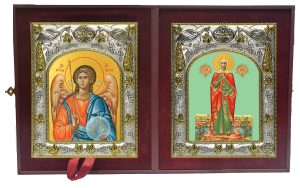 Складень Ангел Хранитель и Валерия мученица