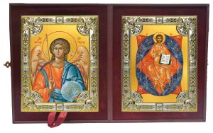 Складень Ангел Хранитель и Спас в Силах