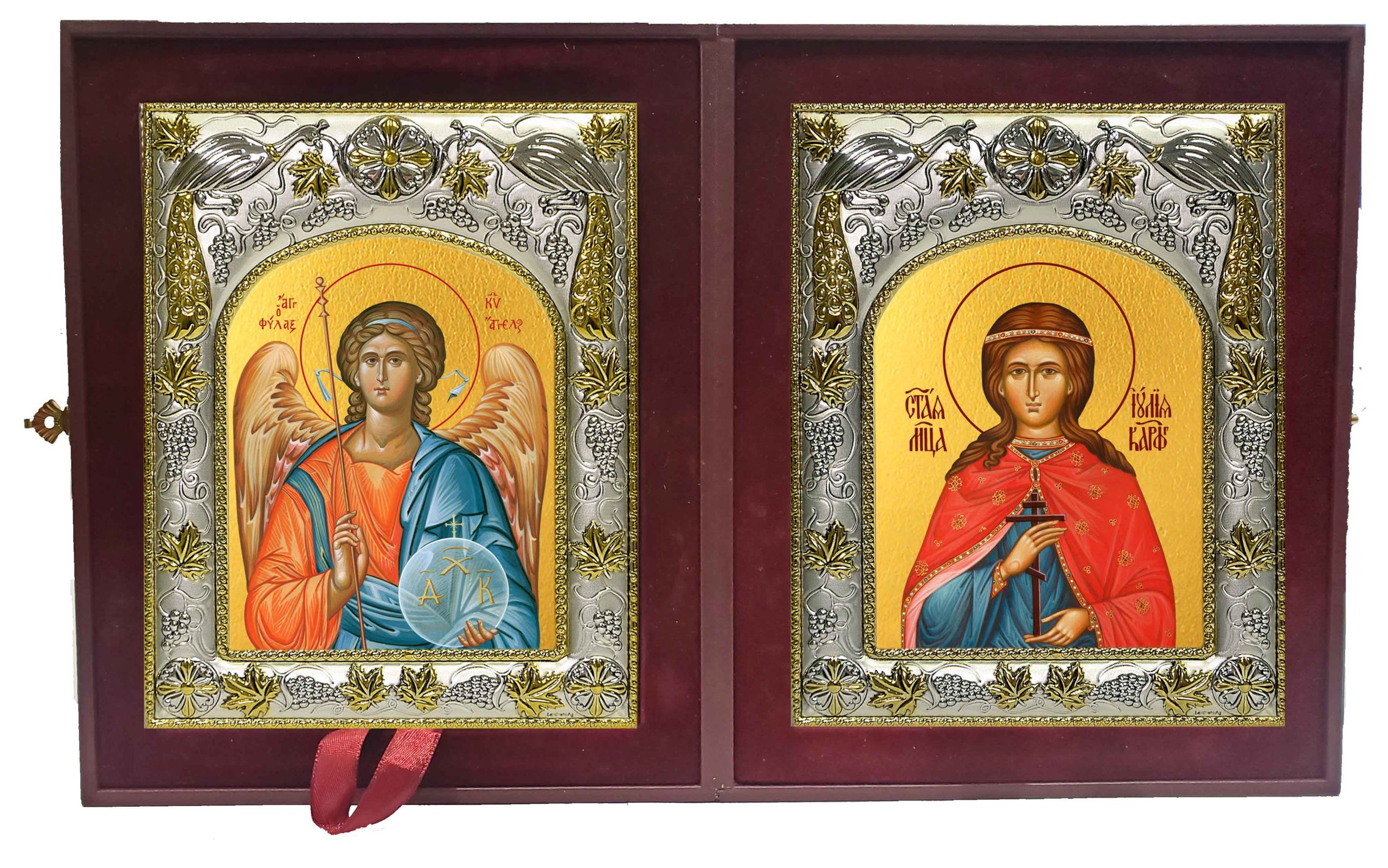 Складень Ангел Хранитель и Юлия(Иулия) мученица