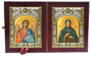 Складень Ангел Хранитель и София Фракийская, преподобная