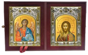 Складень Ангел Хранитель и Господь Вседержитель
