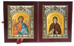 Складень Ангел Хранитель и Александр Константинопольский, преподобный