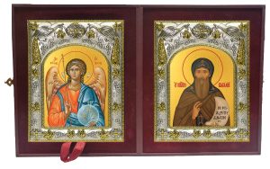 Складень Ангел Хранитель и Виталий Александрийский, преподобный