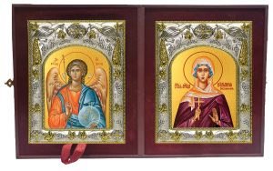 Складень Ангел Хранитель и Иулиания Россонская мученица