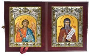 Складень Ангел Хранитель и Антоний Дымский, преподобный