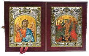 Складень Ангел Хранитель и Воскресение Христово