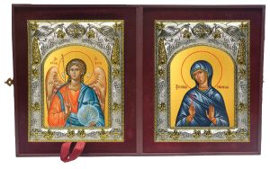 Складень Ангел Хранитель и Евгения Римская великомученица