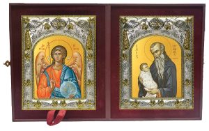 Складень Ангел Хранитель и Стилиан преподобный