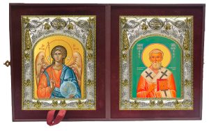 Складень Ангел Хранитель и Григорий Армянский, священномученик