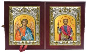 Складень Ангел Хранитель и Валентин Доростольский, мученик
