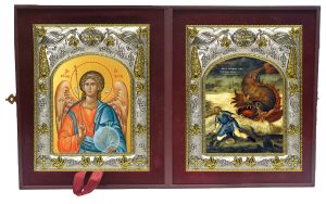 Складень Ангел Хранитель и Иона пророк