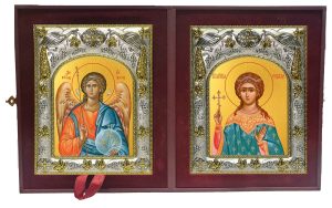 Складень Ангел Хранитель и Надежда мученица