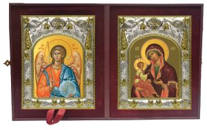 Складень Ангел Хранитель и Гребневская икона Божией Матери