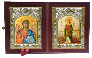 Складень Ангел Хранитель и Елисавета (Елизавета) Адрианопольская, мученица