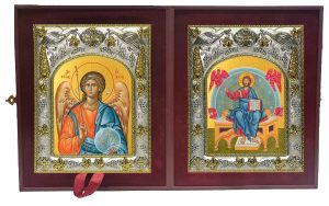 Складень Ангел Хранитель и Спас в Силах