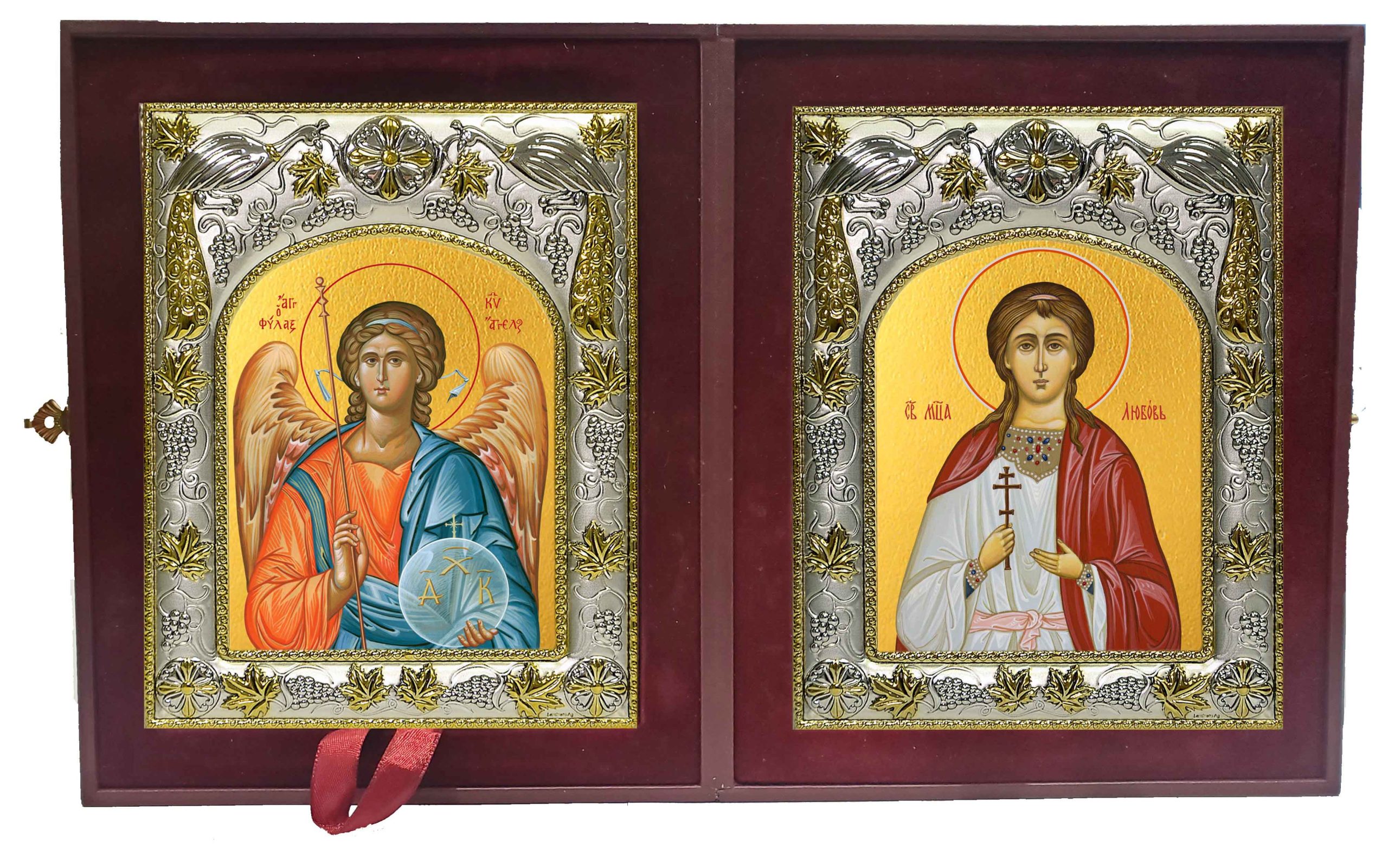 Складень Ангел Хранитель и Любовь мученица