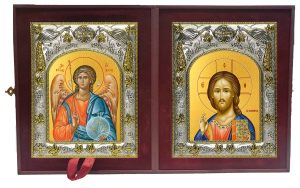 Складень Ангел Хранитель и Господь Вседержитель
