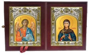 Складень Ангел Хранитель и Иулиания Никомидийская