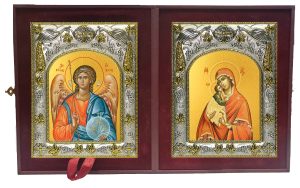 Складень Ангел Хранитель и Донская икона Божией Матери