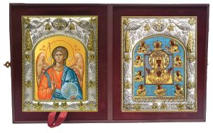 Складень Ангел Хранитель и Курско-Коренная Божия Матерь