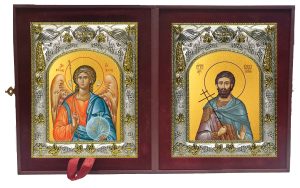 Складень Ангел Хранитель и Савва Готфский Муссовский (Валахийский) мученик