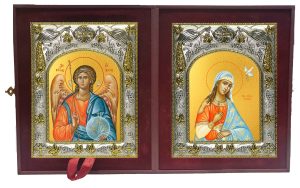 Складень Ангел Хранитель и Ирина великомученица