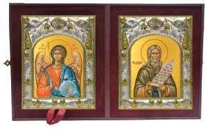 Складень Ангел Хранитель и Герман Аляскинский, преподобный