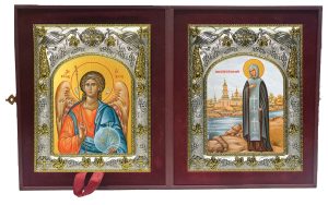 Складень Ангел Хранитель и Анна Кашинская благоверная великая княгиня