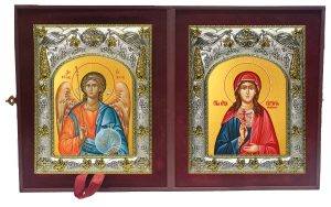 Складень Ангел Хранитель и Виктория Кордубская