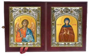 Складень Ангел Хранитель и Евгения Римская великомученица