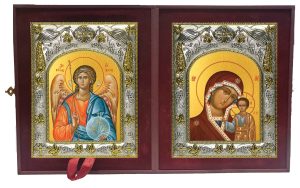Складень Ангел Хранитель и Казанская икона Божией Матери