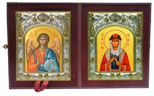 Складень Ангел Хранитель и София Слуцкая, княгиня