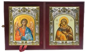 Складень Ангел Хранитель и Владимирская икона Божией Матери