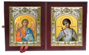 Складень Ангел Хранитель и Артемий (Артём) Веркольский праведный