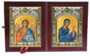 Складень Ангел Хранитель и Емилия, Эмилия Кесарийская (Каппадокийская) преподобная